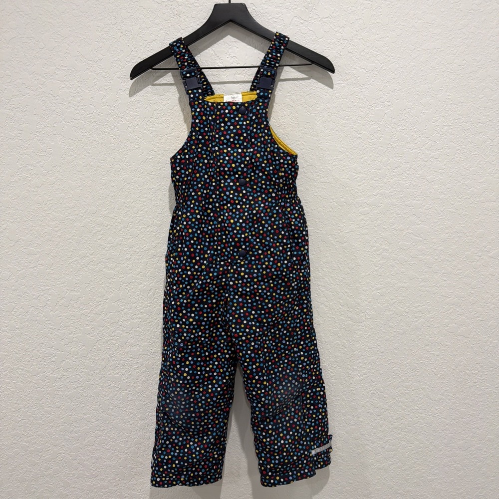 Hanna Andersson Polka Dot Snowsuit Bibs Girls Size 110 Or 5
